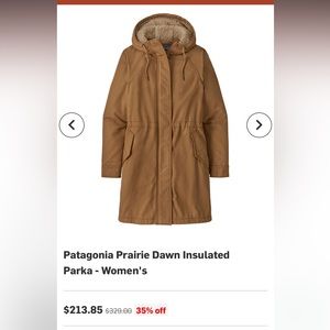 Patagonia parka berber lined in excellent condition.